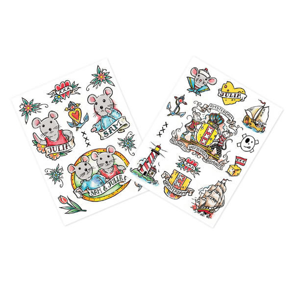 Muizenhuis plaktattoo's X Henk Schiffmacher