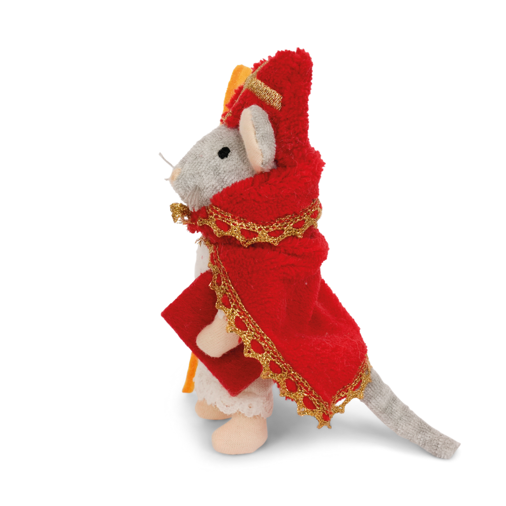 Knuffel voor kinderen - Muis Sinterklaas (12cm)