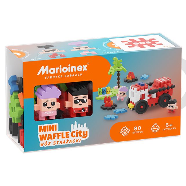 Wafel blokken - brandweerwagen 80 stuks