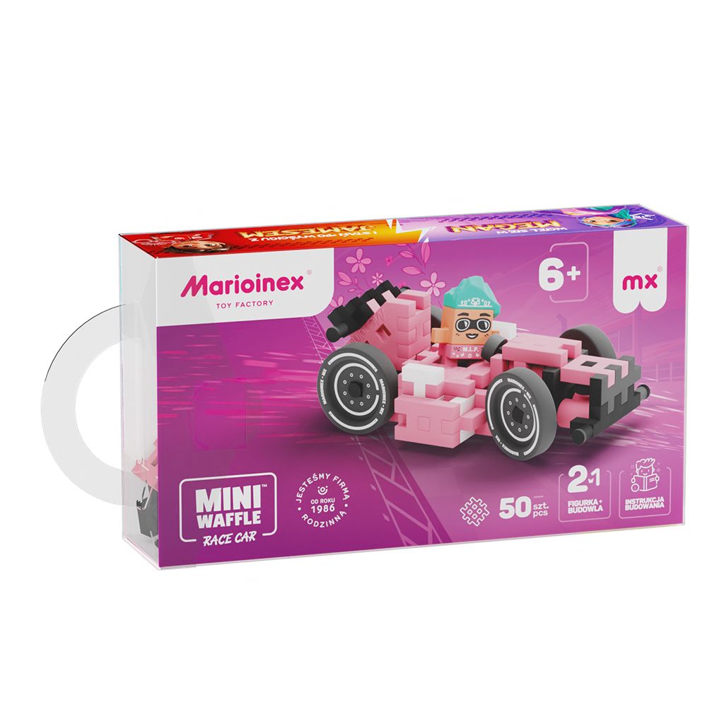 Mini wafel blokken - race car Megan