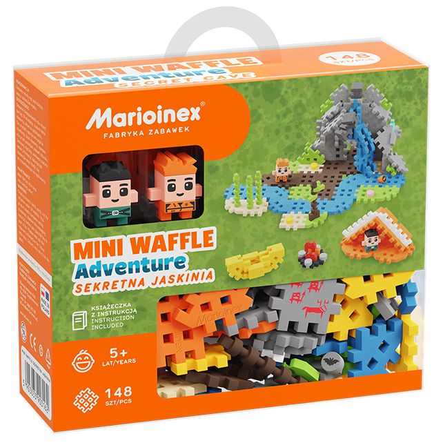 Mini wafel blokken - geheim grot 148 stuks