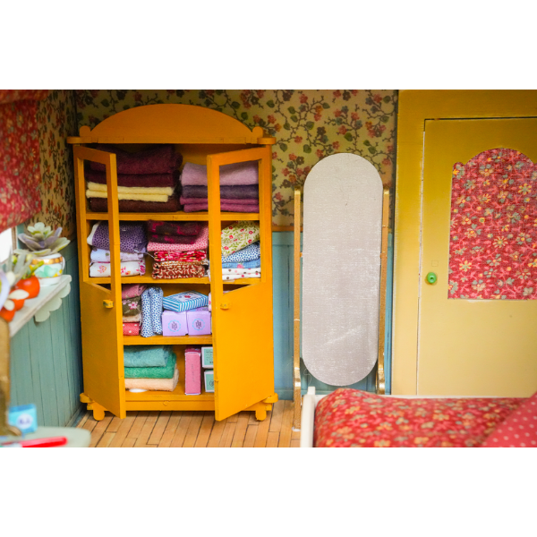 DIY-poppenhuismeubelset voor kinderen - slaapkamer (schaal 1:12)