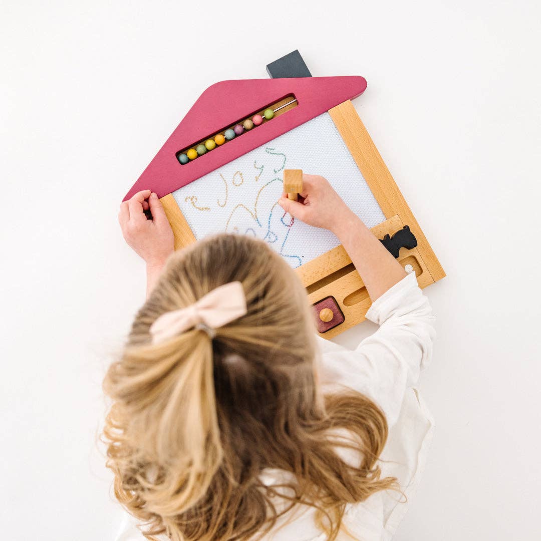 Oekaki House Magisch herbruikbaar tekenbord (paars/kat)