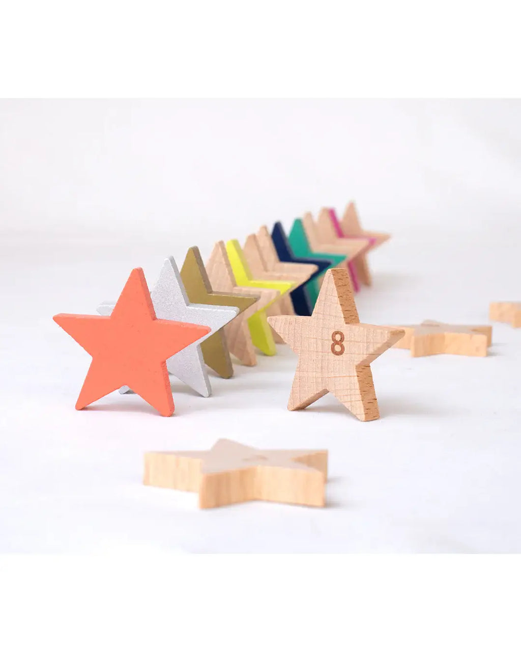 Tanabata 100 houten stervormige dominostenen