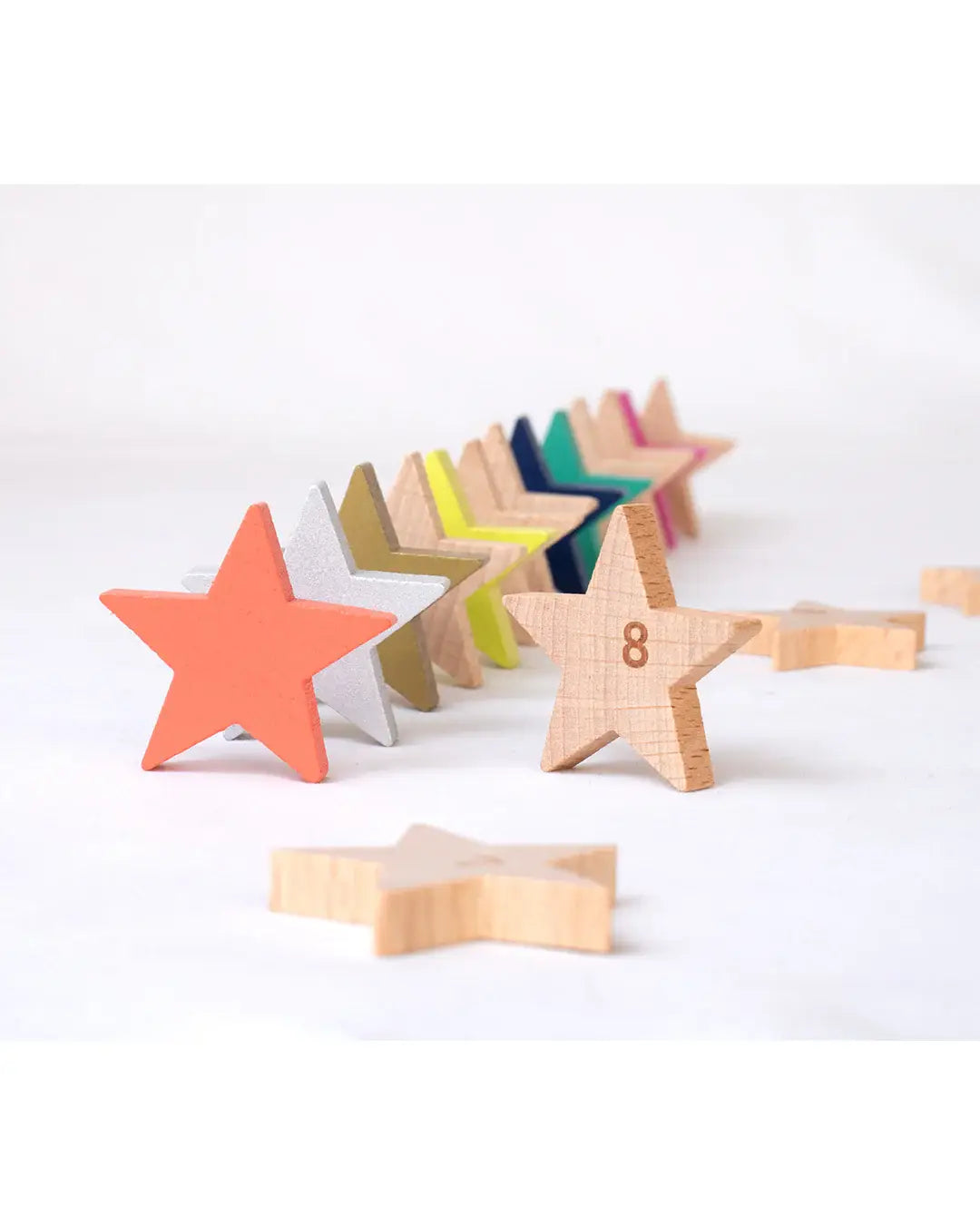 Tanabata 100 houten stervormige dominostenen