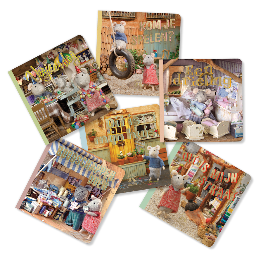 Kinderboekjes - Minibibliotheek (Nederlandstalig)