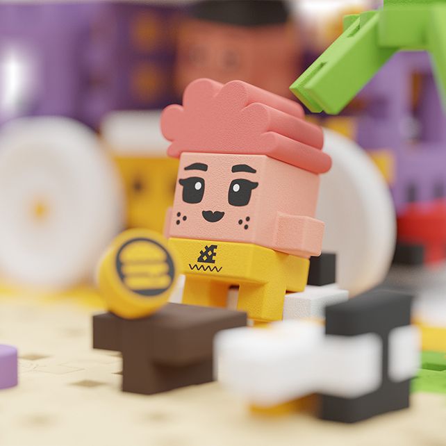 Mini wafel blokken - food truck 148 stuks