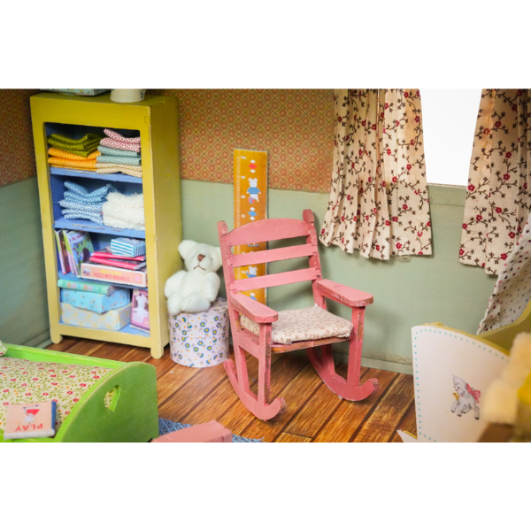 DIY poppenhuismeubelset voor kinderen - kinderkamer (schaal 1:12)