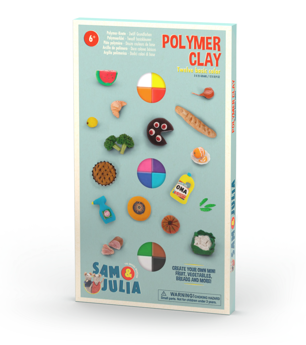 Polymeer klei - Set van 12 basiskleuren - Het Muizenhuis