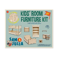 DIY poppenhuismeubelset voor kinderen - Kinderslaapkamer (schaal 1:12)