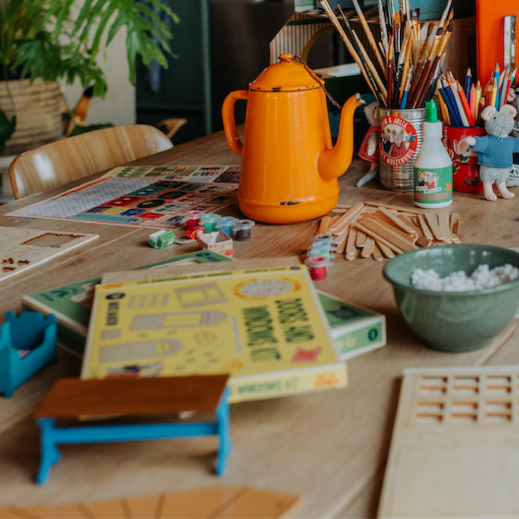 Kids DIY Meubelset voor Poppenhuis - Deuren en Ramen (Schaal 1:12)