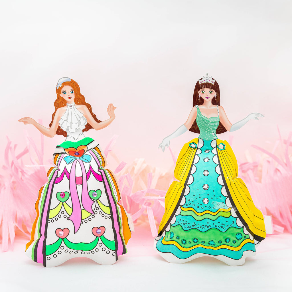 Opblaasbare prinsessen kleurplaten