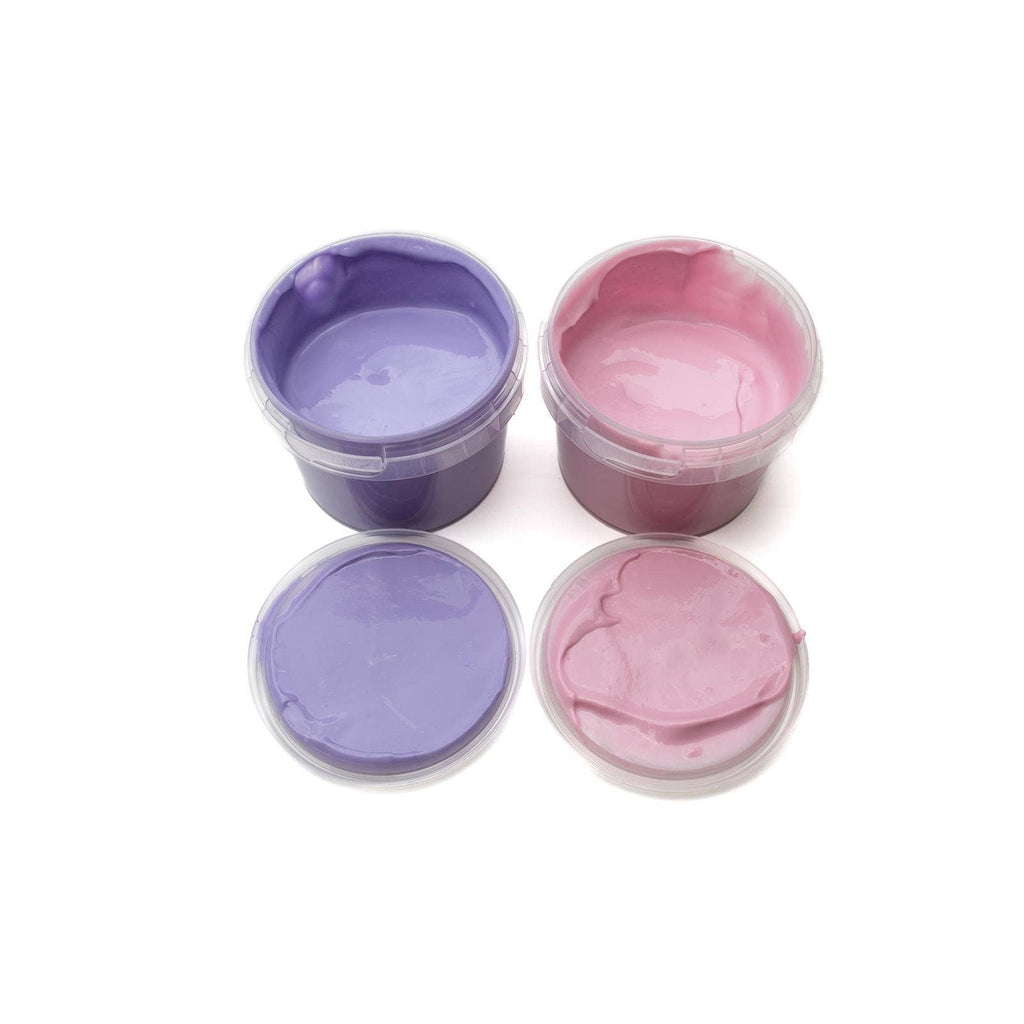 Biologische veganistische vingerverf set van 2 stuks „Nori” roze/paars