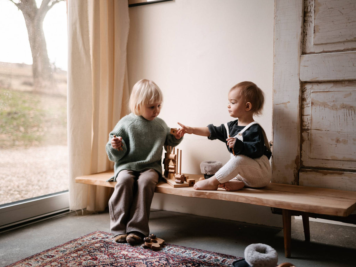 Natuurlijke stapeltoren - Montessori speelgoed