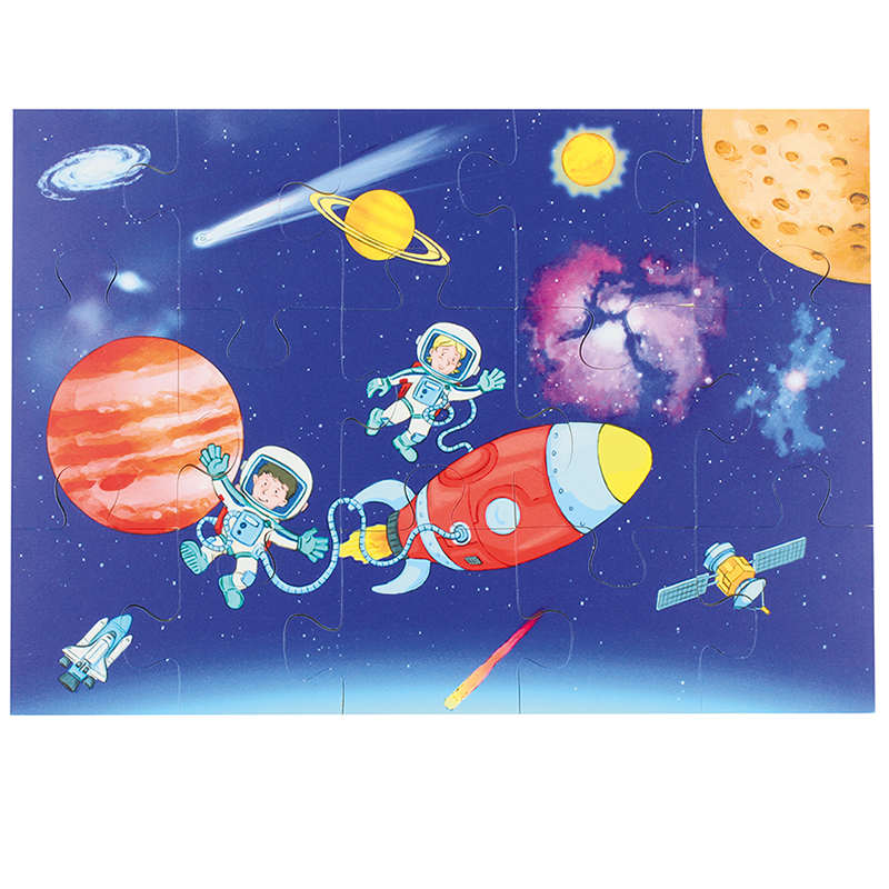 Vloer puzzel diepe zee tot kosmos