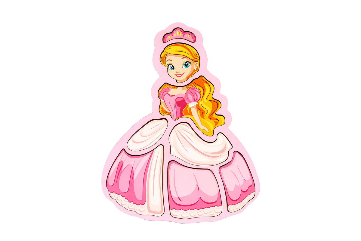 Houten Prinses Puzzel 4+ | 8 Stukken