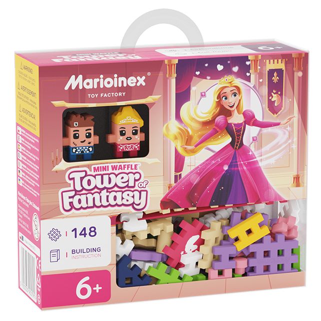 Mini wafel blokken magie toren 148 stuks