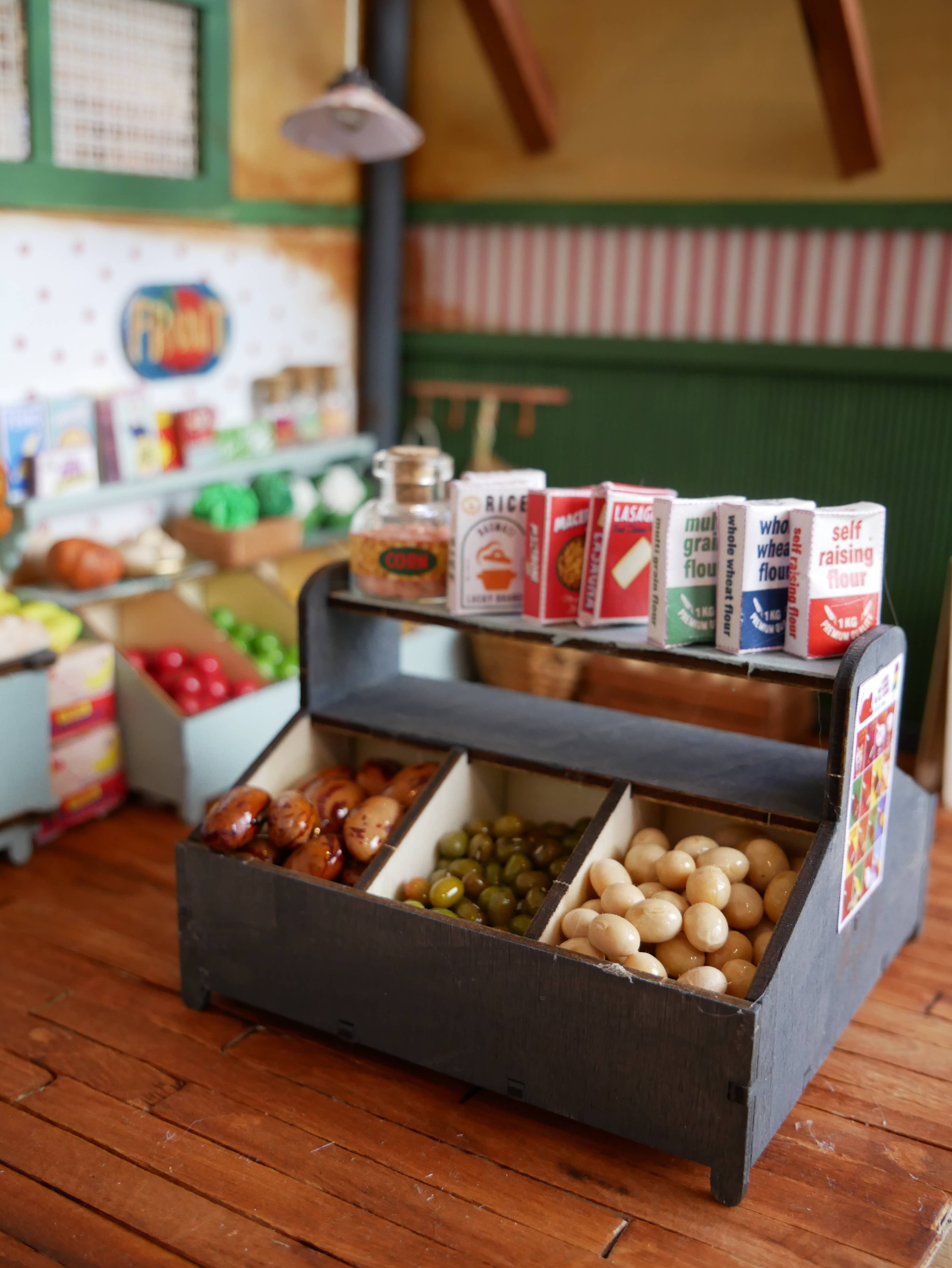 DIY-poppenhuismeubelset voor kinderen - winkel (schaal 1:12)