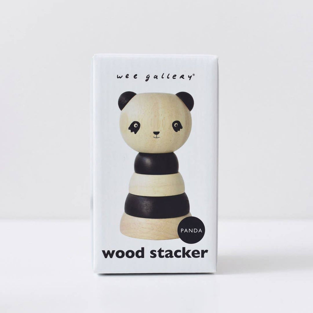 Houten Ringstapelaar - Panda