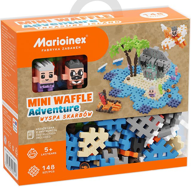 Wafel blokken - schateiland 148 stuks