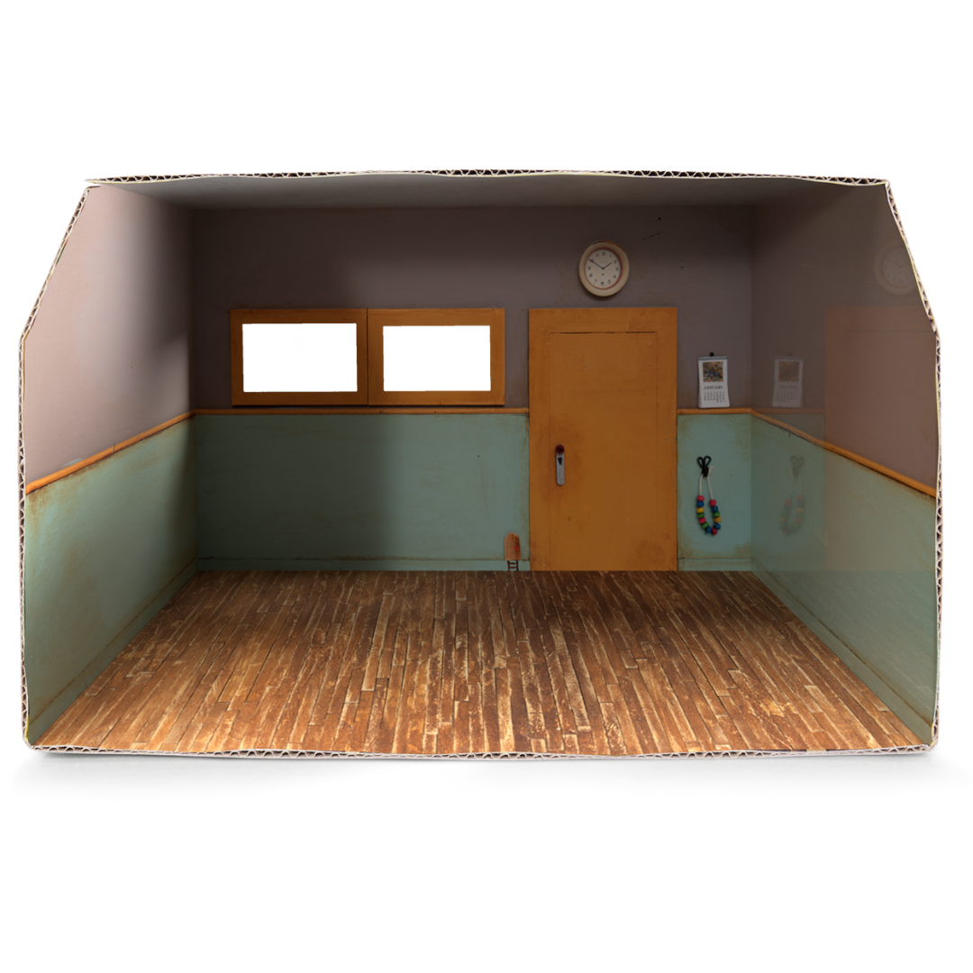 Kids DIY Muizenhuis Kartonnen Kamer - Klaslokaal