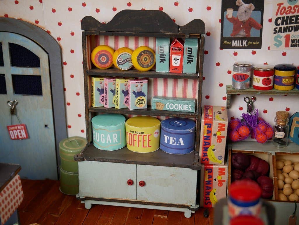DIY-poppenhuismeubelset voor kinderen - winkel (schaal 1:12)