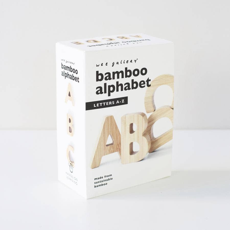 Bamboe alfabet hoofdletters