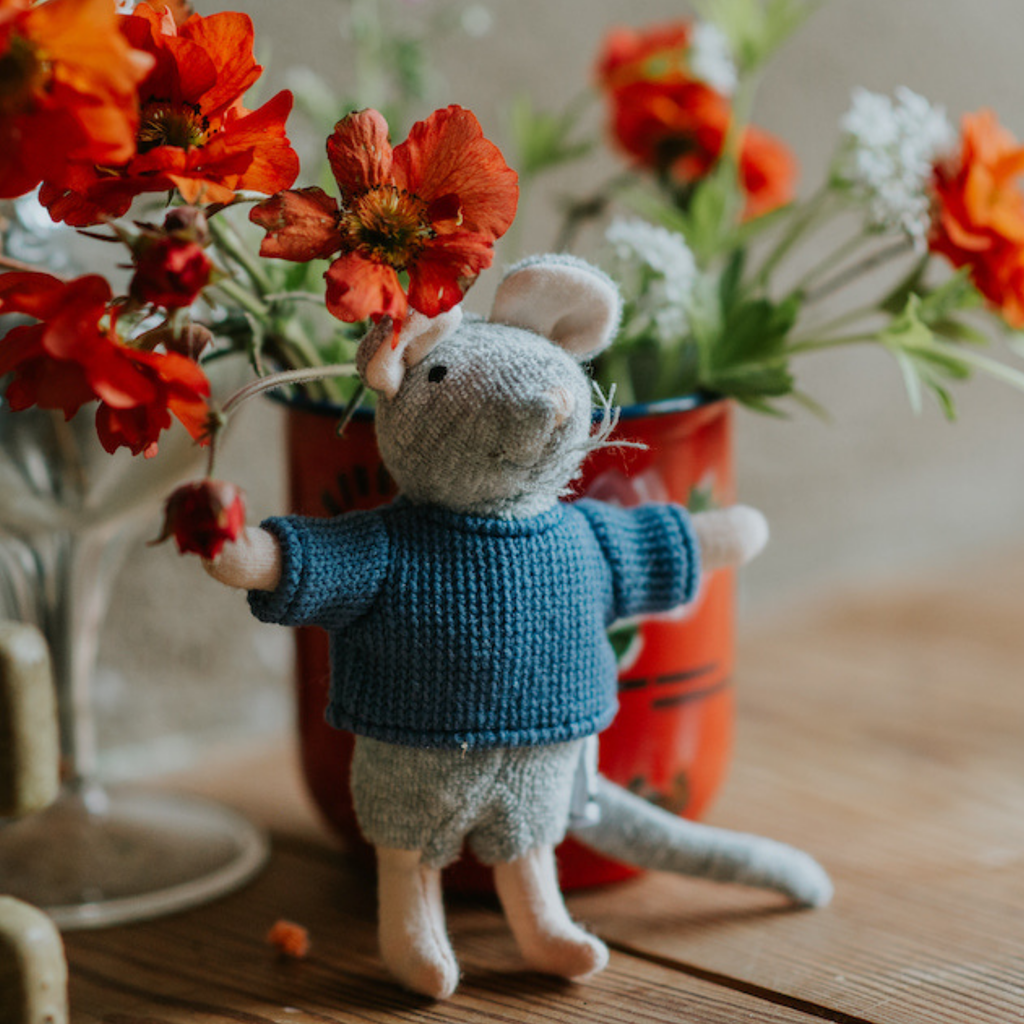 Knuffel voor kinderen - Mouse Sam (12 cm)