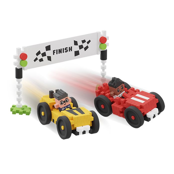 Wafel blokken - raceauto’s 80 stuks