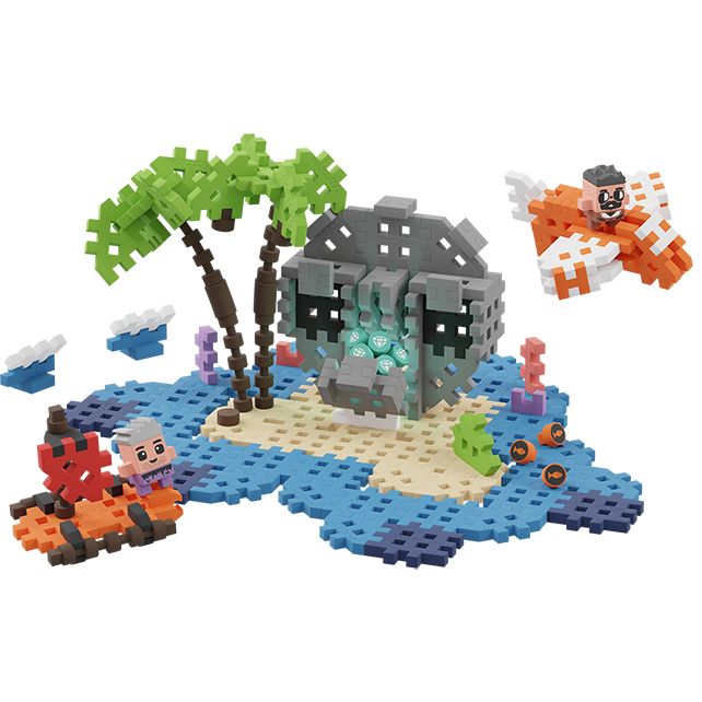 Wafel blokken - schateiland 148 stuks