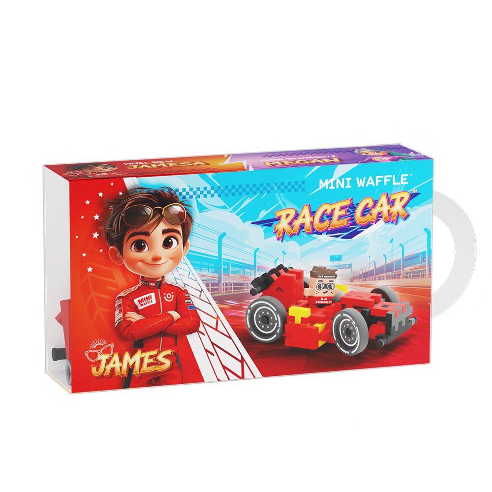 Mini wafel blokken - race car James
