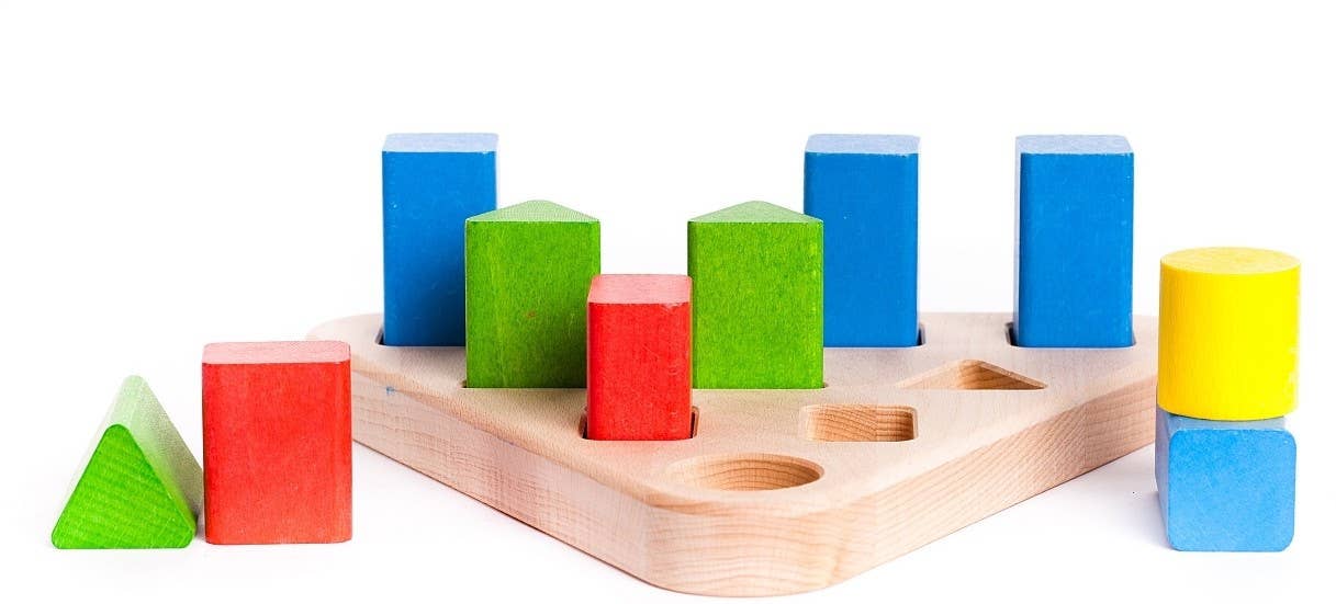 Houten Vormen Sorteerbord
