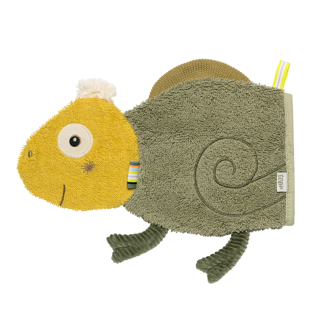 Waschandje Kameleon - Waslap met dierenmotief