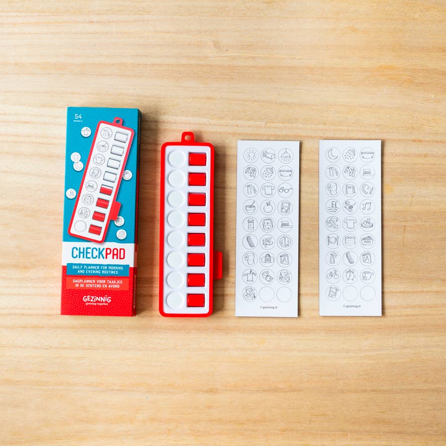 Checkpad rood - dagplanner
