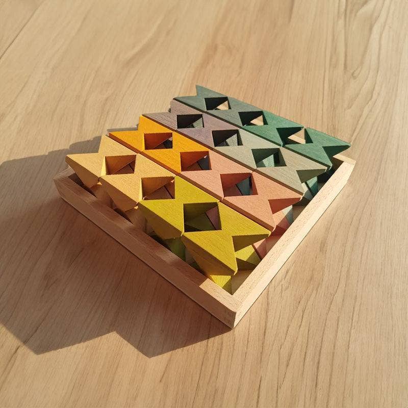 Houten Vlinder Blokken - Montessori speelgoed