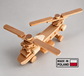 HOUTEN blanke speelgoed vliegtuig chopper
