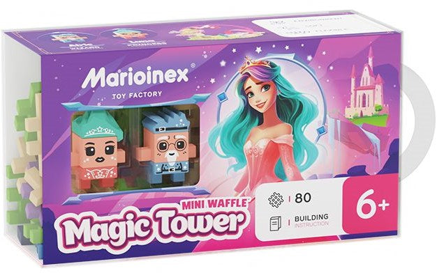 Mini wafel blokken - Magische Prinsessen Toren 80 stuks