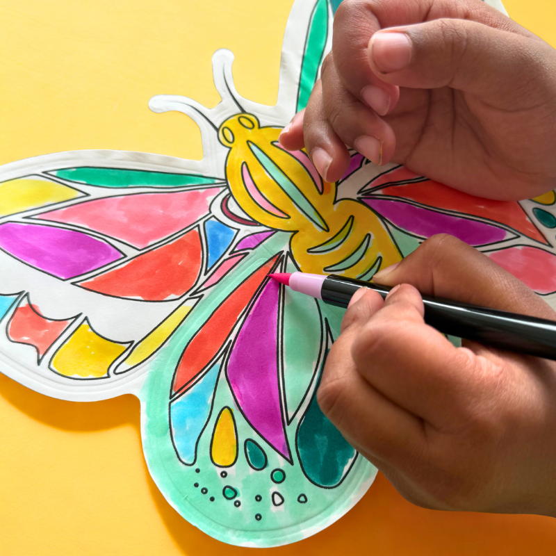 2 Opblaasbare Kleurplaten Vlinders