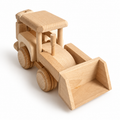 Houten blanke speelgoed auto schoffel 21,50cm