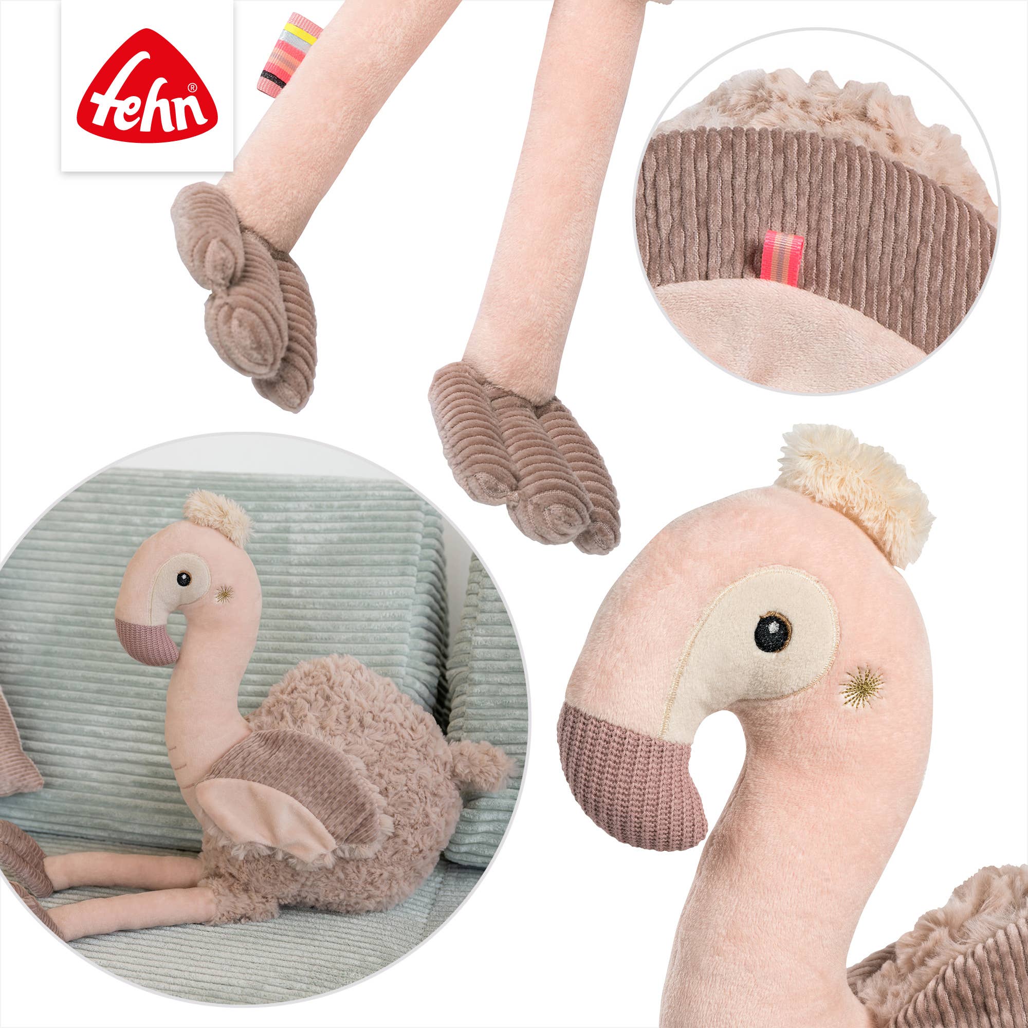 Knuffeldier Flamingo XL - Knuffeldier & Knuffelvriend