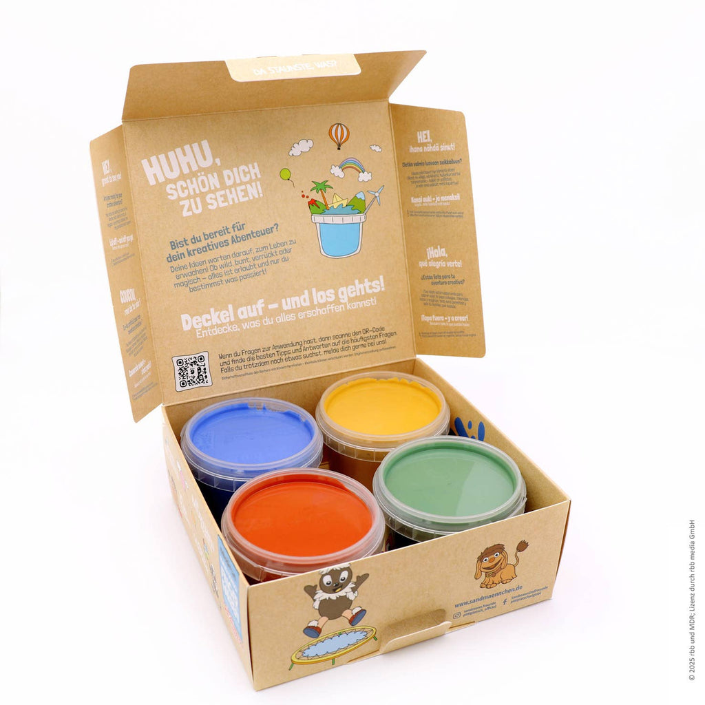 Platsch Quatsch Bio-vingerverf 4-delige set