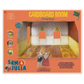 DIY kartonnen poppenhuis - woonkamer