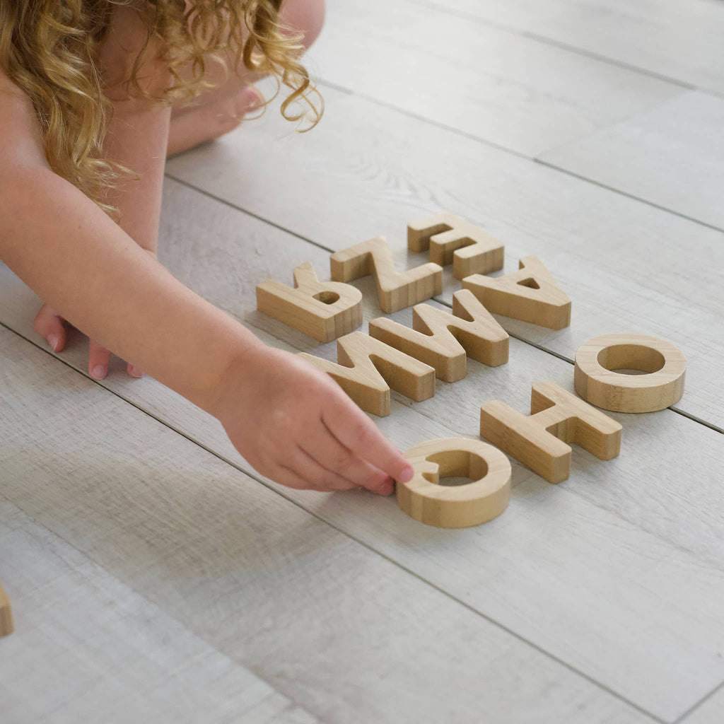Bamboe alfabet hoofdletters