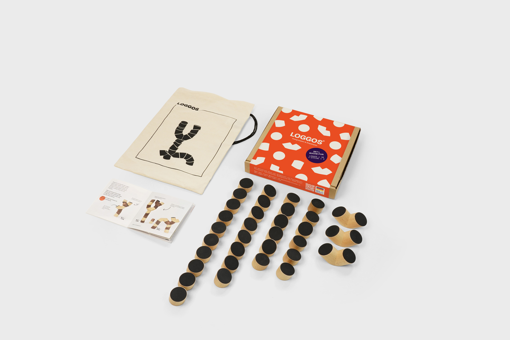 Loggos – designobject en stapelspel (L-set)