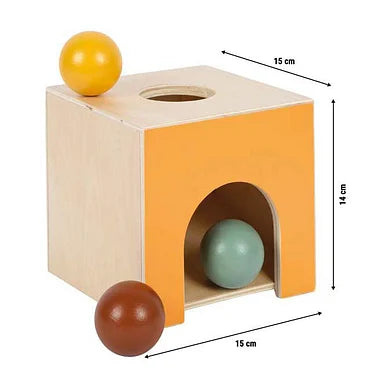 Houten Montessori Knikkerdoos