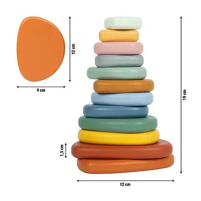 Houten Montessori Rivier Stenen
