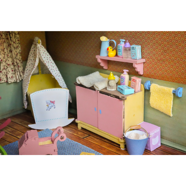 DIY poppenhuismeubelset voor kinderen - kinderkamer (schaal 1:12)