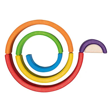 Houten Bouwblokken Regenboog, 5dlg.