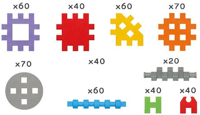 Mini wafel blokken - Constructor 500 stuks