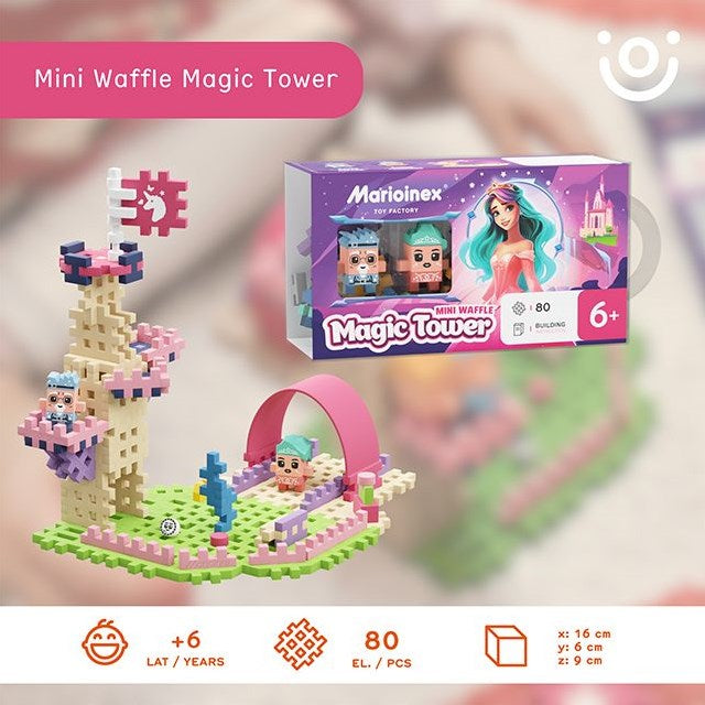 Mini wafel blokken - Magische Prinsessen Toren 80 stuks